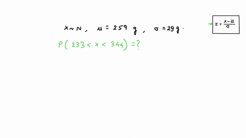 a-particular-fruits-weights-are-normally-distributed-with-a-mean-of-259-grams-and-a-standard-deviation-of-29-grams-ifyou-pick-one-fruit-at-random-what-is-the-probability-that-it-will-weigh-b-53166