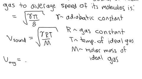 show-that-the-ratio-of-the-speed-of-sound-in-an-ideal-gas-to-the-average-speed-of-its-molecules-is-gammapi8-where-gamma-cpcv-64982