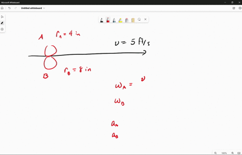 problem-1525-belt-is-pulled-to-the-right-between-cylinders-a-and-b-knowing-that-te-speed-of-the-belt-is-constant-5-fts-and-no-slippage-occurs-delermine-a-tke-angular-velocities-of-a-and-b-b-96267