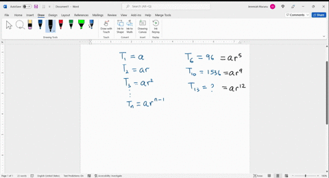 13 Example 3: The sixth term of a geometric sequence...