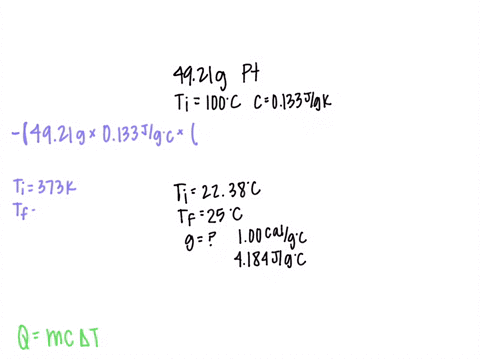 a-mass-4921-of-sample-of-platinum-is-heated-in-a-boiling-water-bath-so-that-it-reaches-a-temperature-of-100-oc-is-then-immediately-placed-in-a-coffee-cup-calorimeter-with-a-water-temperature-40143