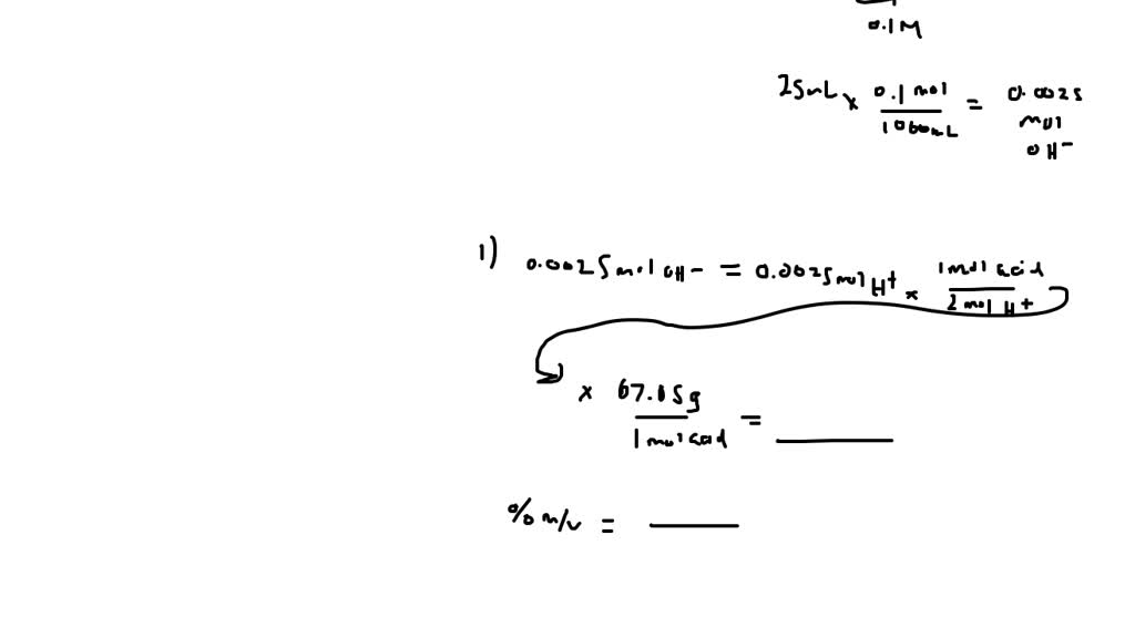 SOLVED A 20mL sample of juice requires 25 mL of 0.1N NaOH titrant. What would be the percent