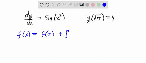 which-of-the-following-is-the-particular-solution-to-the-differential-equation-dydxsinx2-with-the-initial-condition-y4