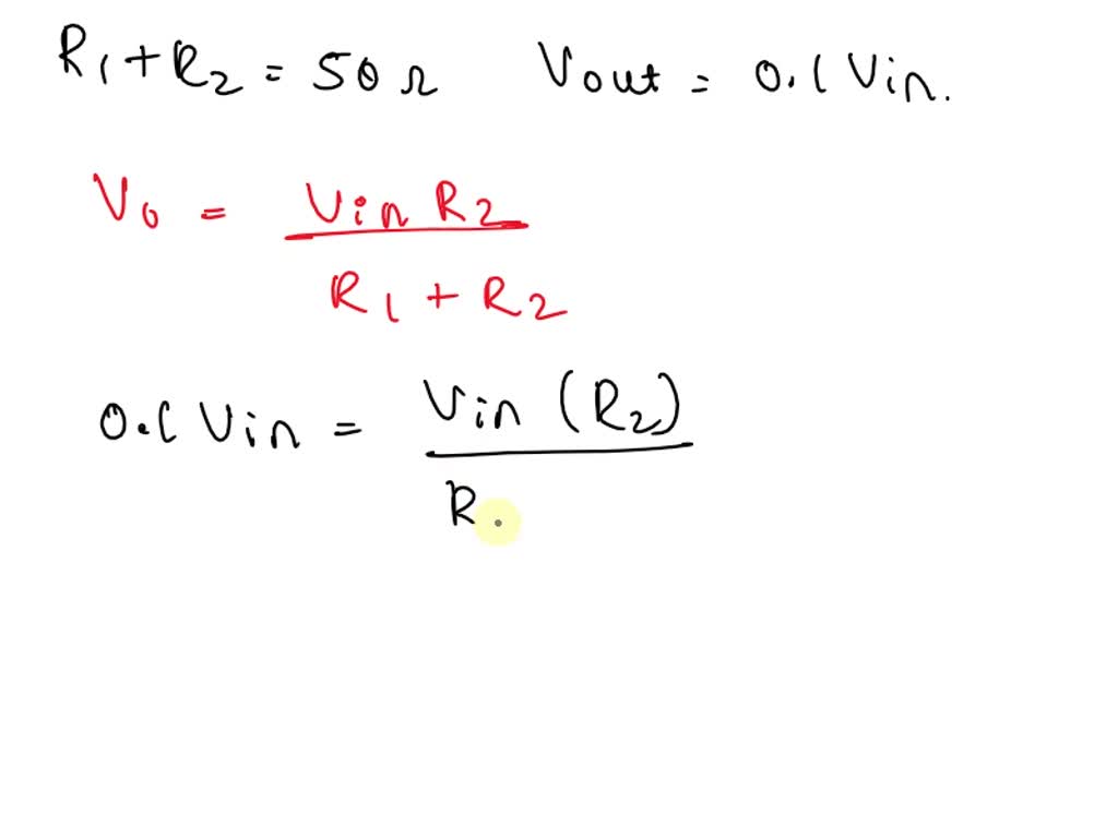 '3 voltage divider of two resistors is designed with a total resistance