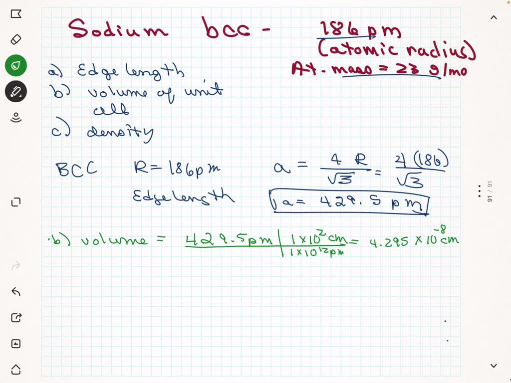 SOLVED Sodium Crystallizes In A Bcc Structure If The Atomic Radius Of solved-sodium-crystallizes-in-a-bcc-structure-if-the-atomic-radius-of