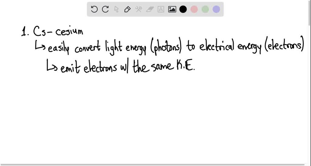 SOLVED Why do we use cesium as a photoemissive surface? Cesium has a