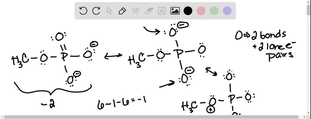 SOLVED: The ewis structure of methyl phosphate is shown below Modify ...