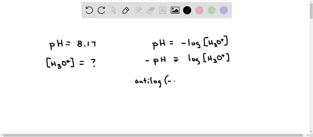 solved-the-ph-of-a-solution-is-6-06-calculate-it-s-h3o-ion