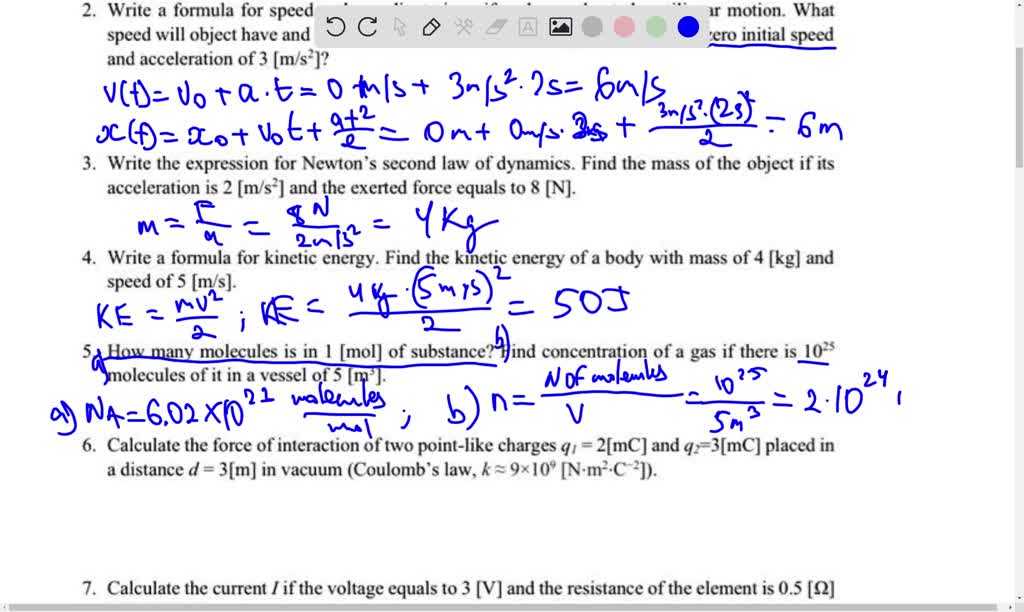 SOLVED Write formula for coordinate in uniform rectilinear motion. What distance does the