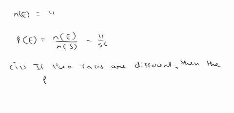 two-dice-are-rolled-what-is-the-probability-that-at-least-one-is-a-six-if-the-two-faces-are-differ-4-88217