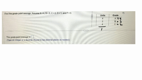 Grade-Point Average Many colleges use the four-point grading system: A ...