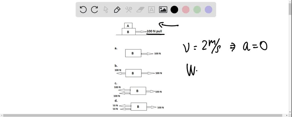 SOLVED: Two Blocks, A And B, Are Stacked As Shown In The Figure Below ...