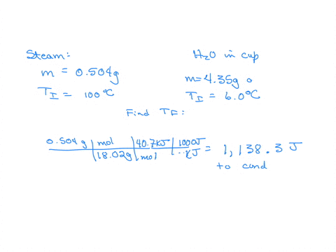 a-sample-of-steam-with-a-mass-of-0504-g-at-a-temperature-of-100-c-condenses-into-an-insulated-container-holding-435-g-of-water-at-60-c-for-water-hvap407-kjmol-and-cwater418-jgc-part-a-assumi-32204