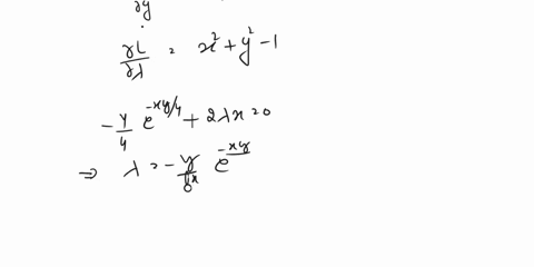 use-lagrange-multipliers-to-find-any-extrema-of-the-function-subject-to-the-constraint-x2-y2-1_-fx-y-e-xy4-minimum-smaller-x-value-minimum-larger-x-value-maximum-smaller-x-value-maximum-f-la-75066