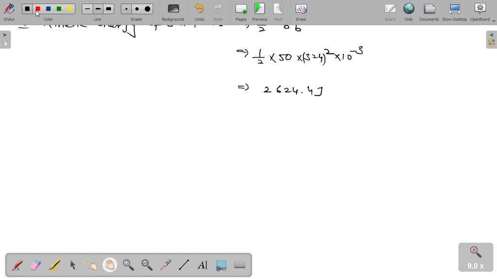 SOLVED Calculate the energy of the bullet immediately after