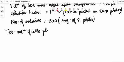 after-100-l-of-competent-cells-are-transformed-with-01-ng-of-uncut-plasmid-dna-the-transformation-reaction-is-added-to-900-l-of-soc-medium-from-that-volume-a-110-dilution-with-soc-medium-is-36117