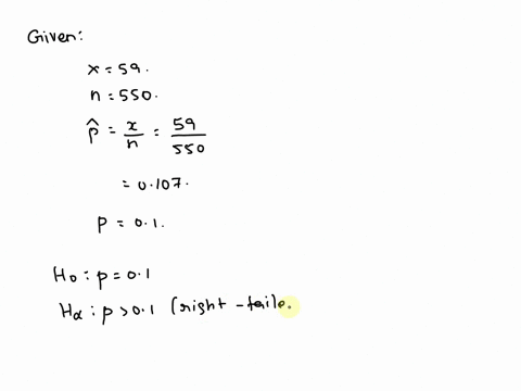 you-wish-to-test-the-following-claim-haha-at-a-significance-level-of-010-hop01-hap01-you-obtain-a-sample-of-size-n550-in-which-there-are-59-successful-observations-for-this-test-you-should-n-73067