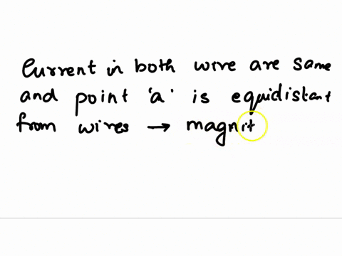 two-very-long-straight-parallel-wires-carry-currents-of-equal-magnitude-but-opposite-direction-perpendicular-to-the-paper-in-the-directionsthe-direction-of-the-net-magnetic-field-due-to-thes-53563