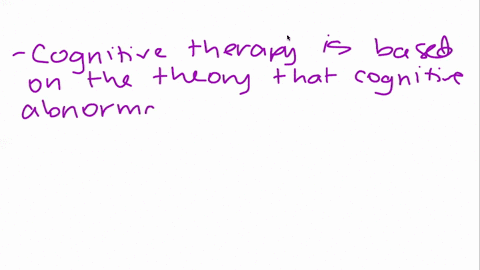 what-is-the-therapy-technique-of-cognitive-therapy-93204