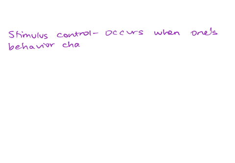 stimulus-control-and-related-procedures