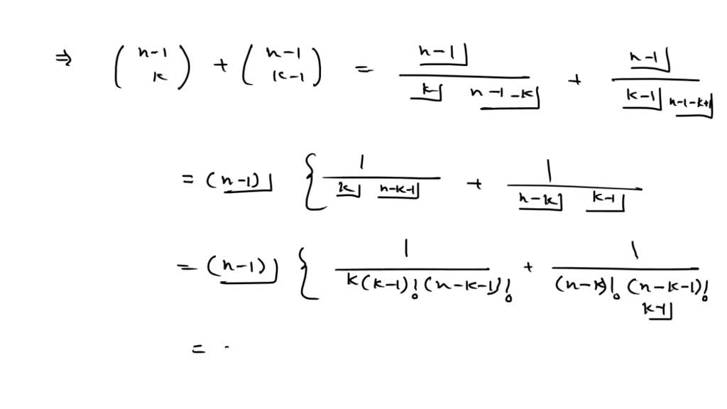 VIDEO solution Claim (LHS) = (RHS) Proof We will use a combinatorial