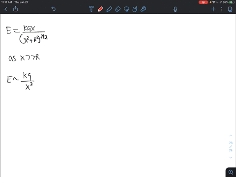 find-the-expression-for-the-electric-field-ew-of-the-ring-as-the-point-p-becomes-very-far-from-the-ring-x-r-in-terms-of-the-radius-r-the-distance-x-the-total-charge-on-the-ring-q-and-the-con-97382