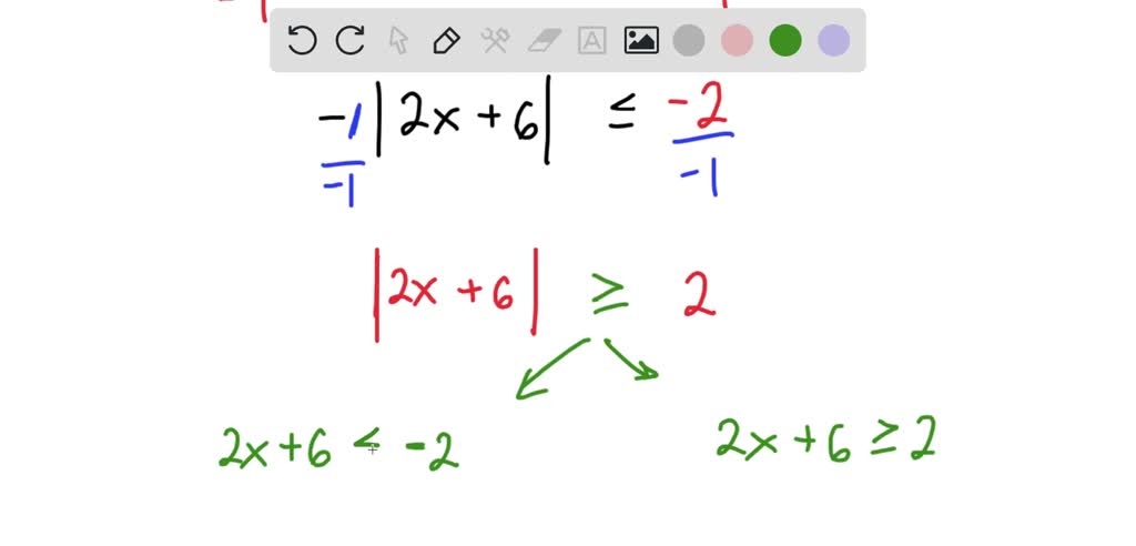 SOLVED: Solve the absolute value inequality. Express the answer using ...