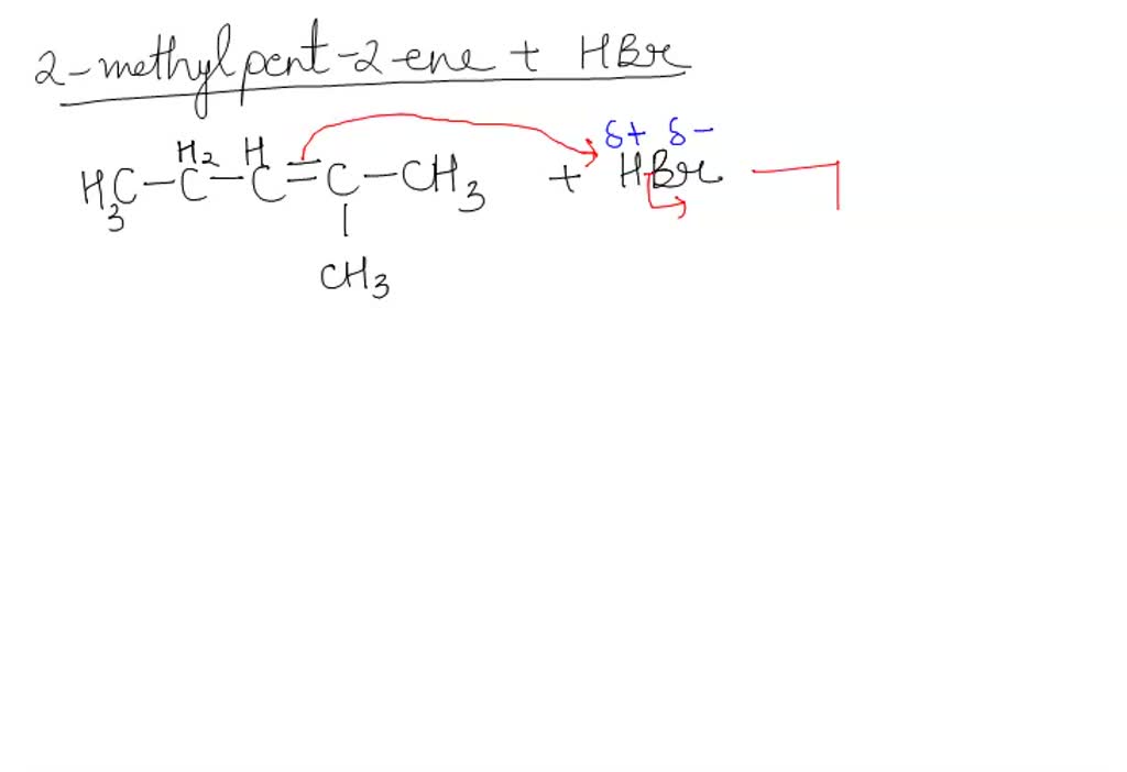 2 methylbut 2 ene hbr