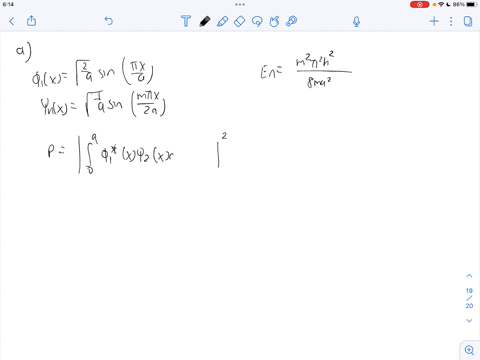 a-particle-of-mass-m-is-in-the-ground-state-of-the-infinite-square-well-suddenly-the-wel-expands-to-twice-its-original-size-the-right-wall-moves-from-a-to-2a-leaving-the-wavefunction-momenta-93831