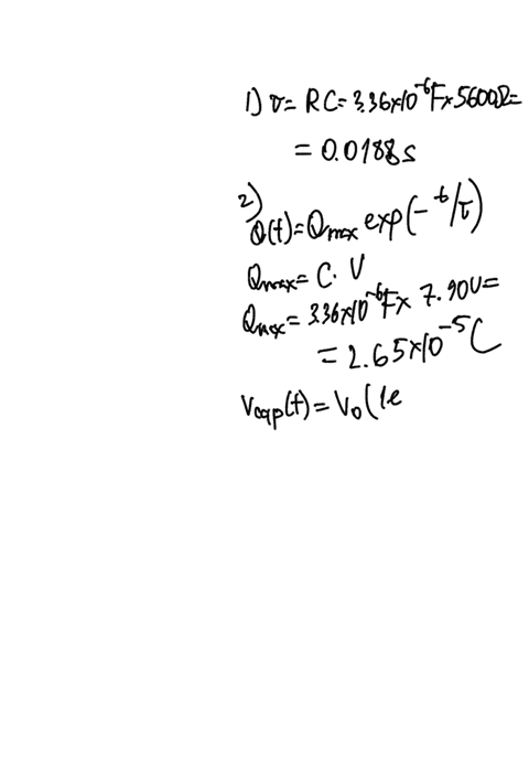 shown-in-the-figure-below-is-an-rc-circuit-at-t-0-the-capacitor-already-contains-charge-and-as-result-has-voltage-of-790-volts-the-resistor-has-r-5600-2-and-the-capacitor-has-336e-06-farads-92413