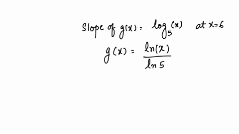 what-is-the-slope-of-the-tangent-line-to-gxlog-_5x-at-x6-round-to-one-decimal-place