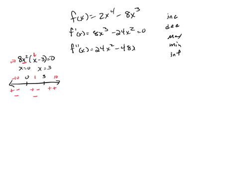 the-intervals-on-which-the-function-is-increasing-decreasing-concave-up-and-concave-down-relative-maxima-and-minima-inflection-points-symmeby-and-determine-those-intercepts-that-can-be-obtai-69256