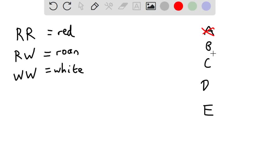 7) In cattle, roan coat color (mixture of red and white hairs) occurs