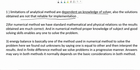 a-what-are-the-limitations-of-the-analytical-solution-methods-b-how-do-numerical-solution-methods-differ-from-analytical-ones-what-are-the-advantages-and-disadvantages-of-numerical-and-analy-20732