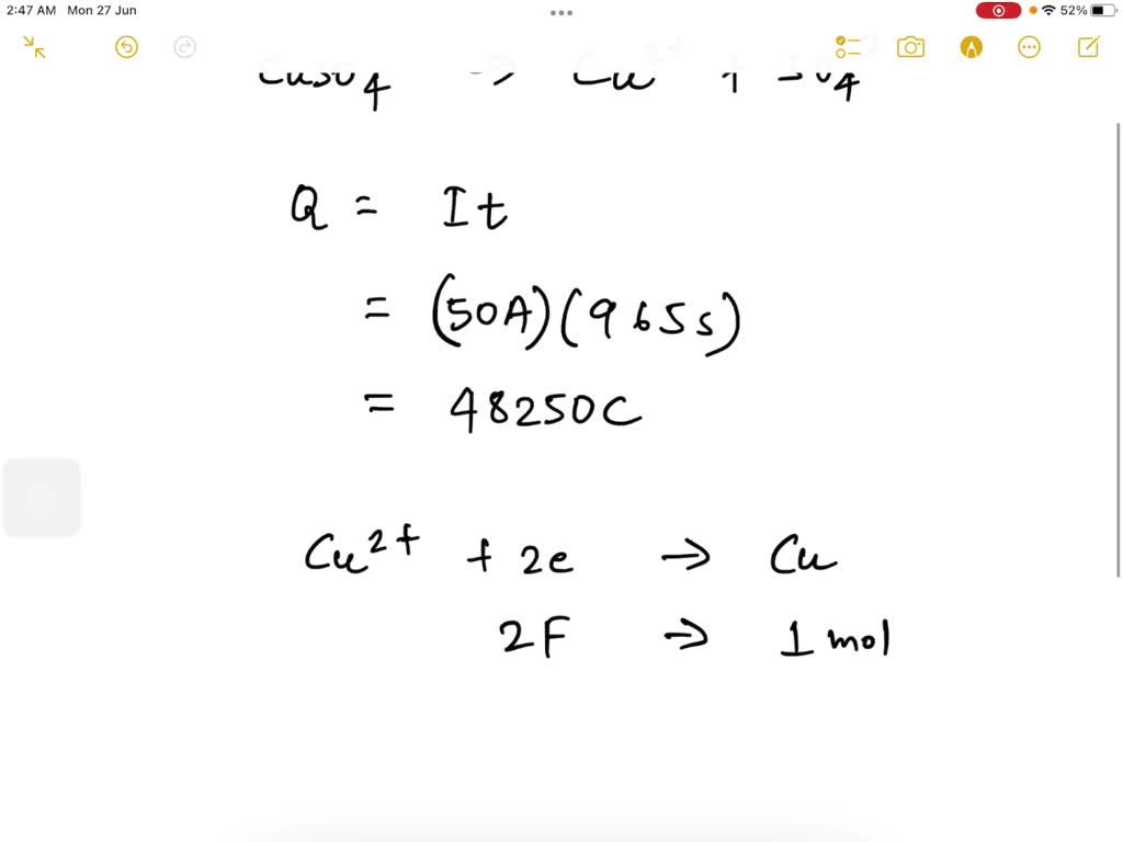 solved-if-50-amperes-of-current-is-passed-for-965-seconds-through-a