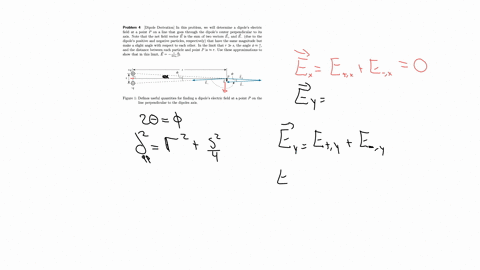 problem-4-dipole-derivation-in-this-problem-we-will-determine-a-dipoles-electric-field-at-a-point-p-on-a-line-that-goes-through-the-dipoles-center-perpendicular-to-its-axis-note-that-the-net-field-vec