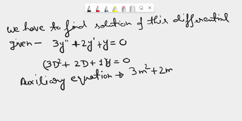find-the-general-solution-of-the-given-second-order-differential-equation-3y-2y-y-0-70225