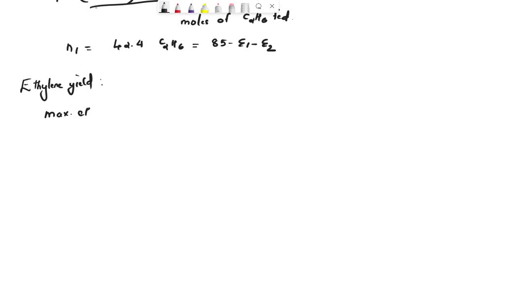 Solved: Two Reactions Take Place In A Continuous Reactor Operating At 