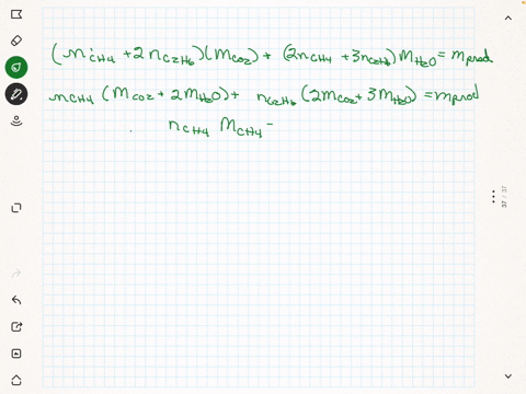 a-mixture-of-methane-ch4-and-ethane-c2h6-of-mass-3172-g-is-completely-burned-in-oxygen-if-the-total-mass-of-co2-and-h2o-produced-is-15575-g-calculate-the-mass-fraction-of-ch4-in-the-mixture-89668