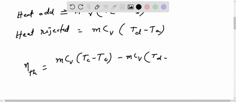 the-otto-cycle-is-made-up-of-an-adiabatic-compression-an-isochoric-heat-transfer-an-adiabatic-expansion-and-another-isochoric-heat-transfer-a-derive-the-efficiency-of-the-cycle-as-a-function-of-the-2
