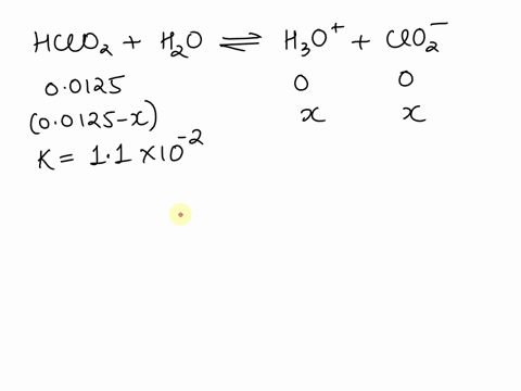 Acid Hclo2 The acid dissociation constant for chlorous acid hclo2hclo2...