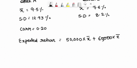 there-is-an-investment-portfolio-with-50000-in-stock-a-and-60000-in-stock-b-calculate-the-expected-return-and-variance-based-on-the-info-below-which-stock-or-combination-of-a-and-b-would-you-73026