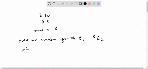 a-bag-contains-3-white-and-5-red-balls-if-two-balls-are-drawn-at-random-find-the-probability-that-one-ball-is-white-and-the-other-is-red-41847