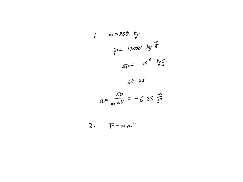 SOLVED A car having a mass of 10kg moves to the left at 4(m)/(s). What