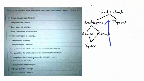 selest-every-statement-below-hat-is-true-use-the-deflnitions-glven-in-class-and-in-he-book-every-rectangle-is-parallelogram-every-rhombus-is-square-every-square-is-a-rectangle-every-parallel-46203