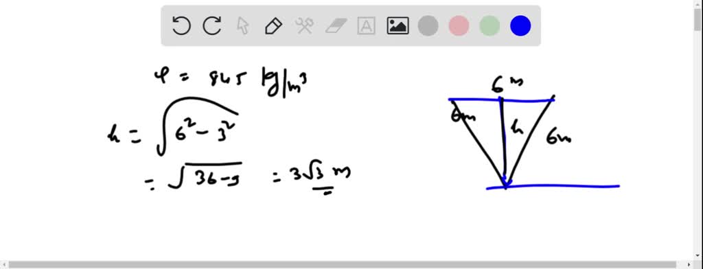 SOLVED: A trough is filled with a liquid of density 850 kg/m3. The ends ...
