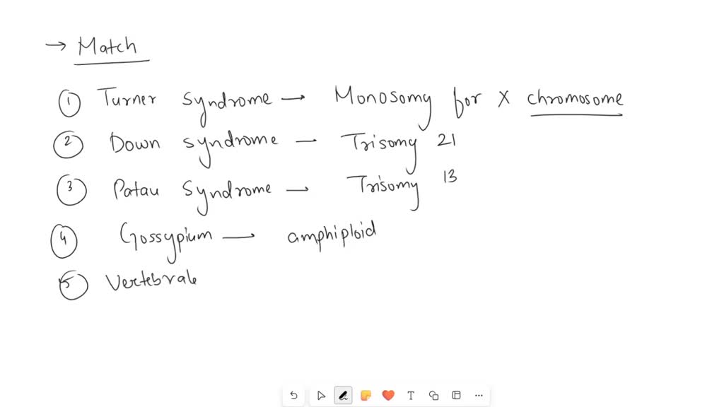 SOLVED XXY XYY Deletion in chromosome 5 extra chromosome 21 XO 1. cri