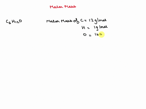 what-is-the-molar-mass-of-a-compound-having-molecular-formula-c6h12o-89724