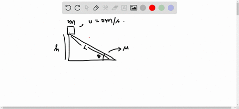 box-of-mass-m-is-initially-at-rest-at-the-top-of-a-ramp-that-is-at-an-angle-of-0-with-the-horizontal-the-block-is-at-height-h-and-length-l-from-the-bottom-of-the-ramp-the-block-is-released-a-08914
