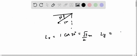 a-pendulum-with-string-of-length-m-is-raised-t0-an-angle-of-30-below-the-horizontal-as-shown-below-and-then-released-what-is-the-velocity-of-the-pendulum-when-it-reaches-the-bottom-of-its-sw-85214